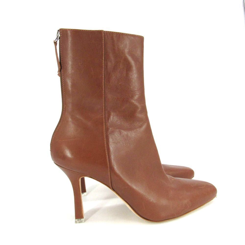Black Suede Studio Laura Boot in Cognac SZ 10